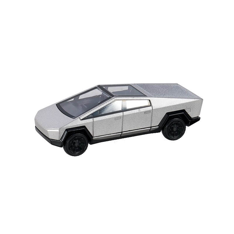 1/64 XCARTOYS 테슬라 사이버트럭 한정판 자동차 다이캐스트 모델 컨셉 전기 픽업 트레일러 세트, 컬렉션 장난감